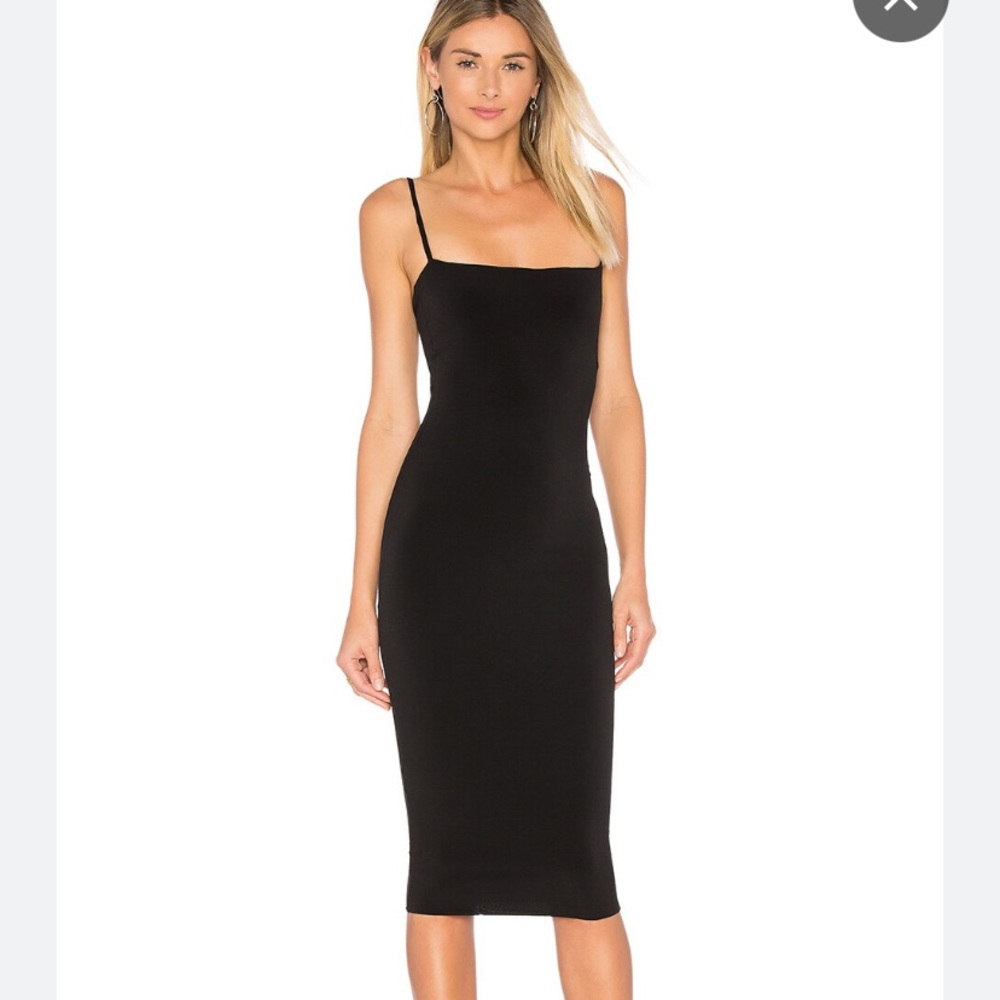 Charlize MIDI Dress in black